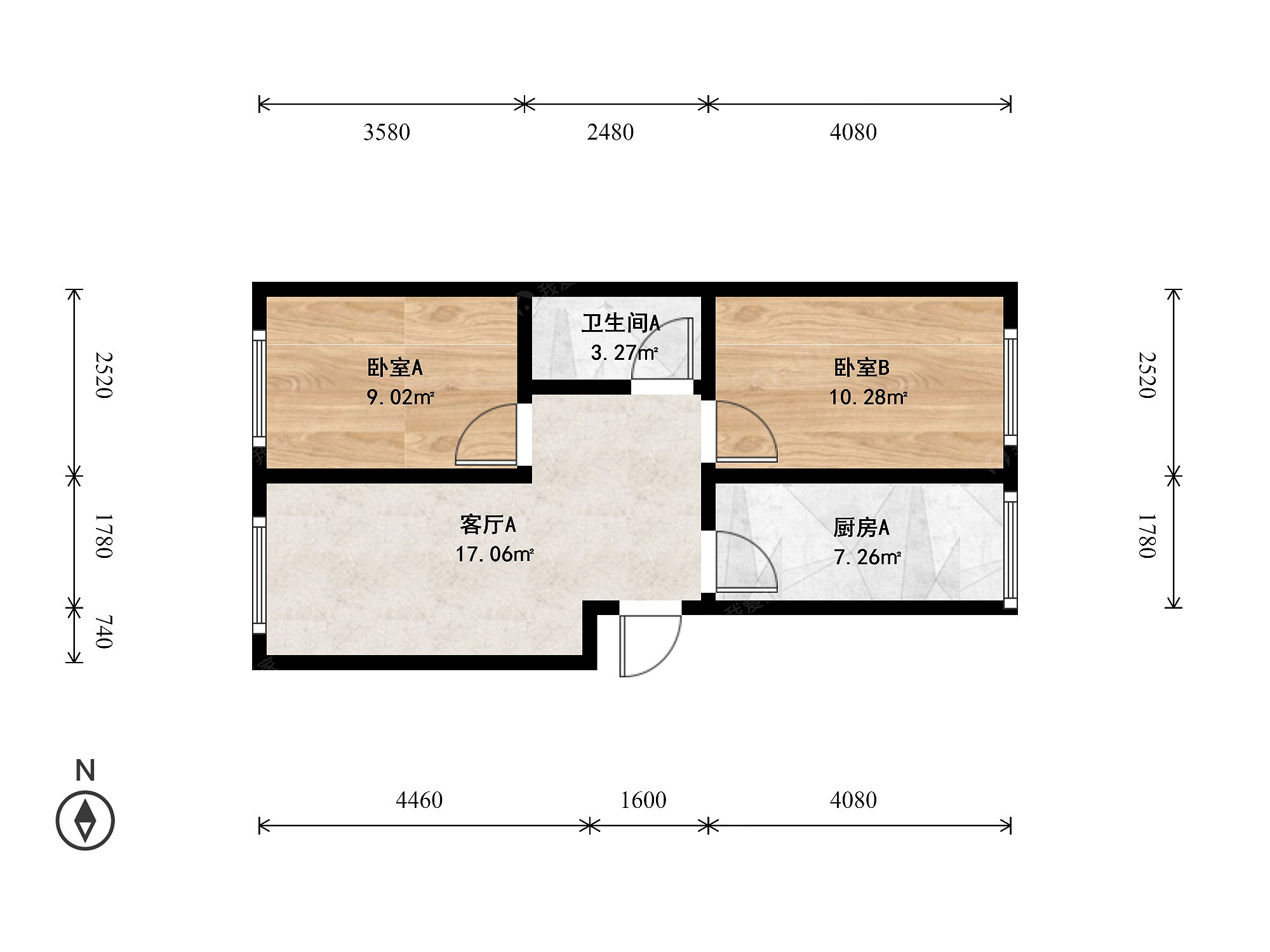 整租·后沙峪·金成雅苑·2室·1厅
