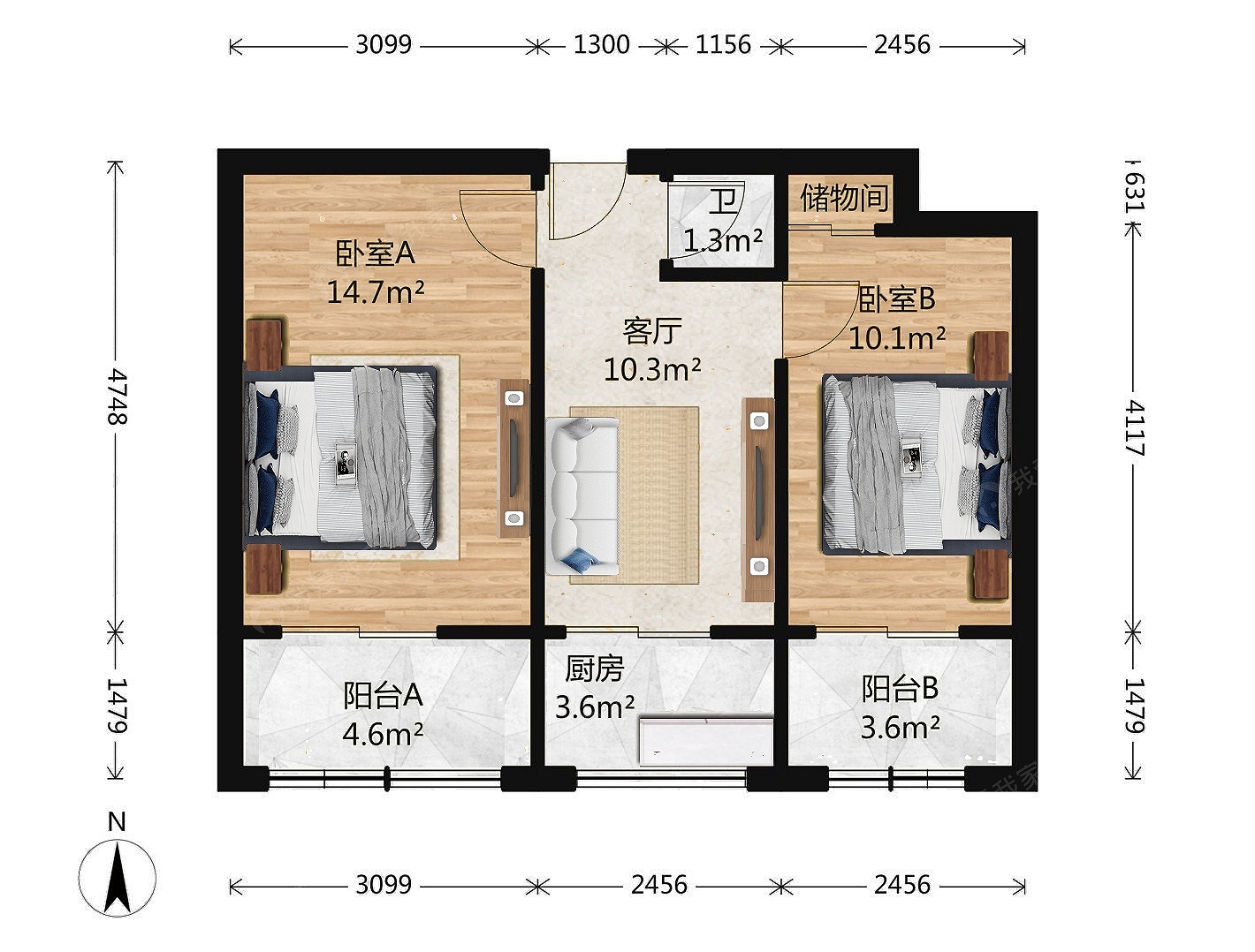 整租·陶然亭·黑窑厂西里·2室·1厅
