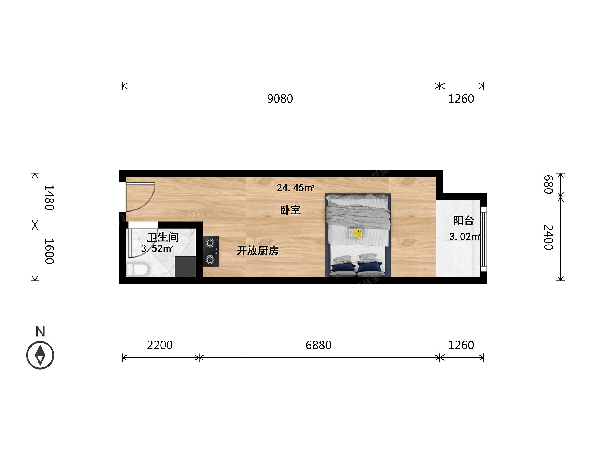 广渠门龙体2006年小户型+带电梯+近地铁7号线+低首付优选