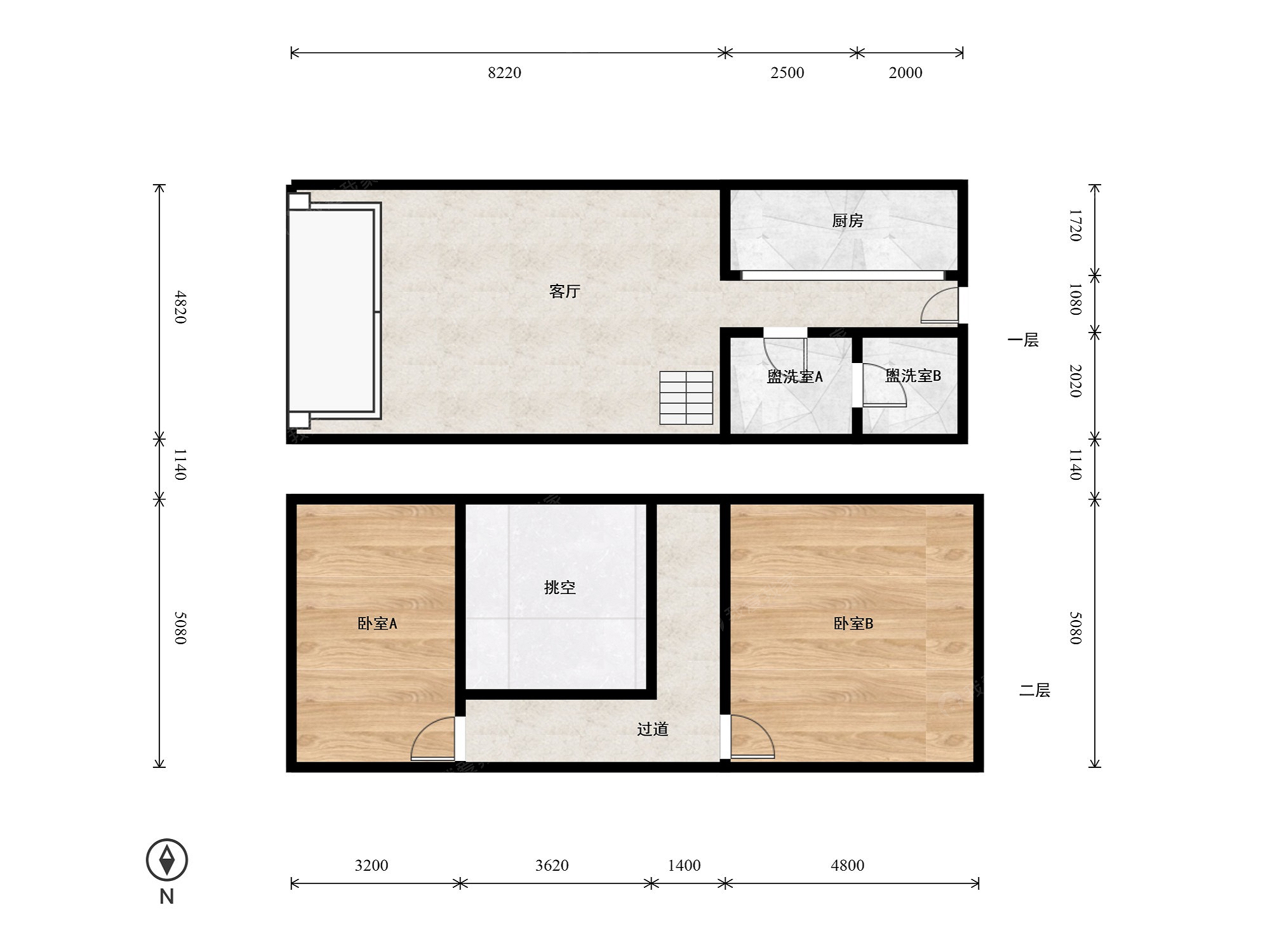 整租·朱辛庄·TBD住总万科天地7号院·2房间