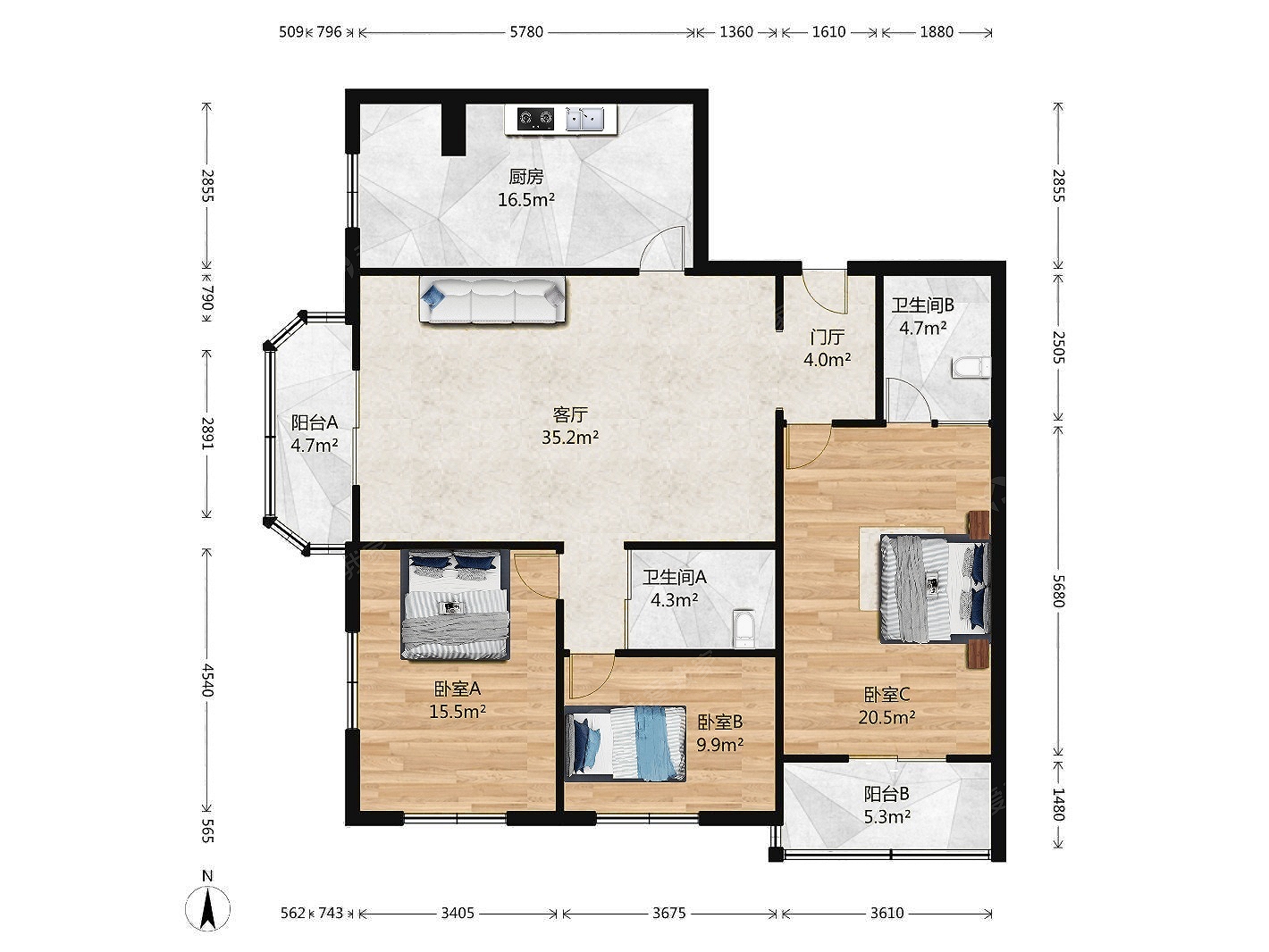 天通苑本三区已售二手房