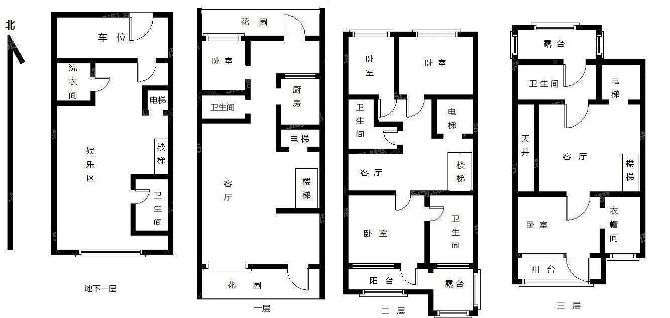 亿城燕西华府7室4厅户型图